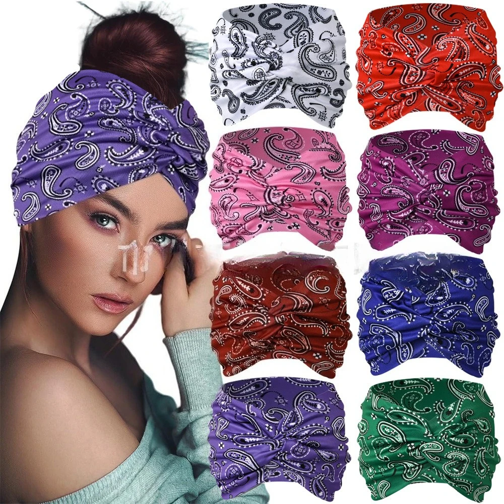 

Wide Sweat Absorbent Breathable Headband for Yoga Running Fitness Sports