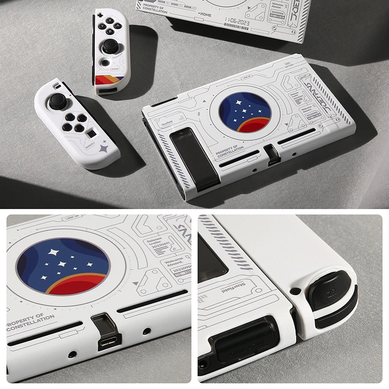 2023 NEW For Starry Sky Hard TV Dock Cover Shell for Nintendo Switch /Switch Oled Joy-Con Controller Full Protector Case