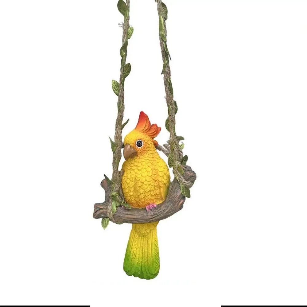 

Милая подвесная фигурка попугая в китайском стиле, элегантная статуя попугая, орнамент, изысканная скульптура птицы из смолы, украшение для дома