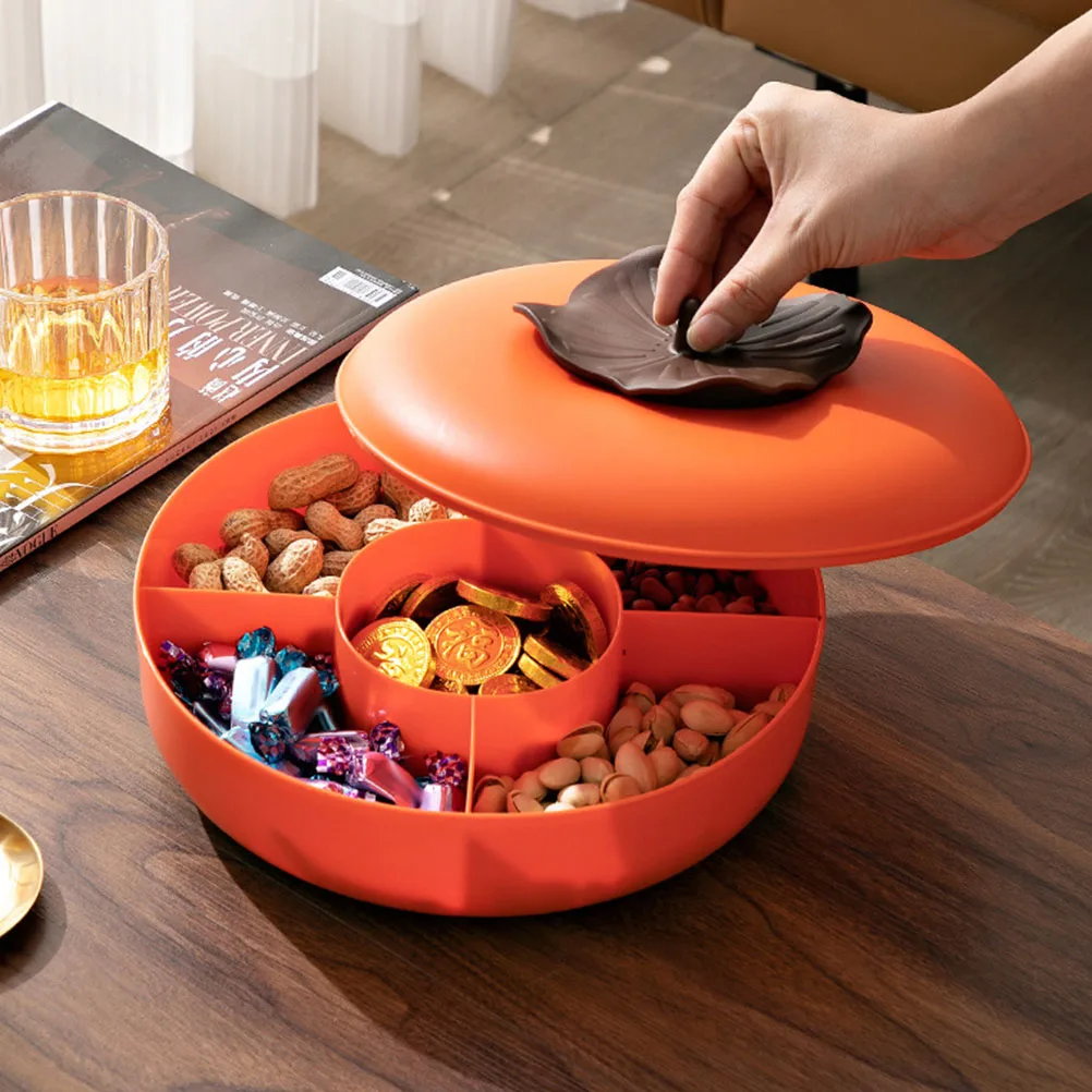 

Dried Fruit Box Plastic Tray Reusable Dessert Plate for Home Restaurant Serving Snack Creative Fun Household Kitchen