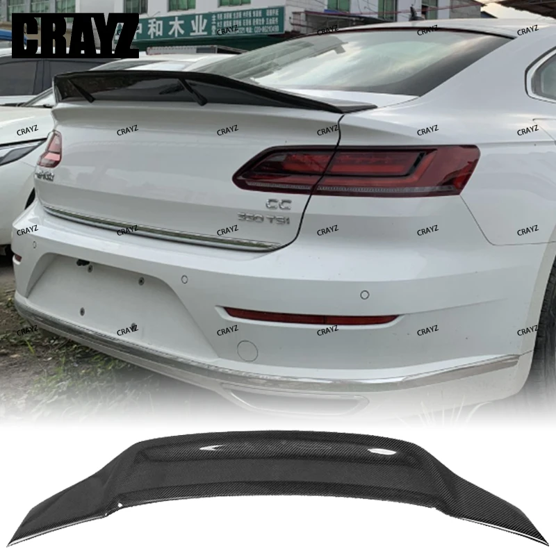 

Car Rear Trunk Spoiler Wing For Volkswagen VW CC Arteon 19-23 Rear Trunk Boot Lid Lip Wing Spoiler Carbon Fiber / Glossy Black