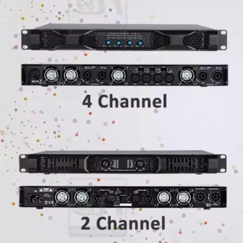 

High Power 2 Channels Class-D 1200WX2 Professional Digital Amplifier D2012