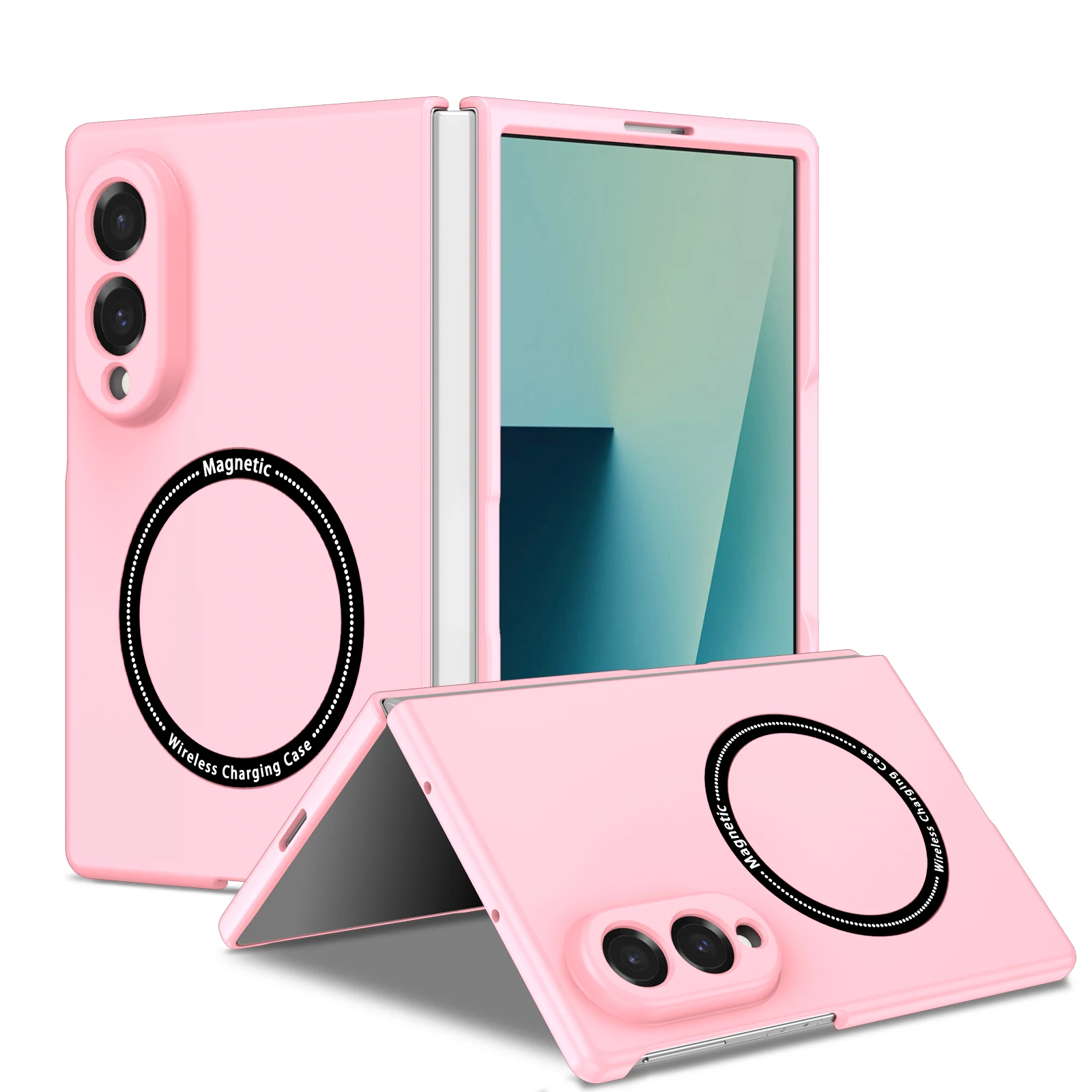 For Samsung Z Fold 8 Wide Wireless Charging PC Phone Case Scratch‑Resistant Shockproof Anti‑Fingerprint Protective Cover