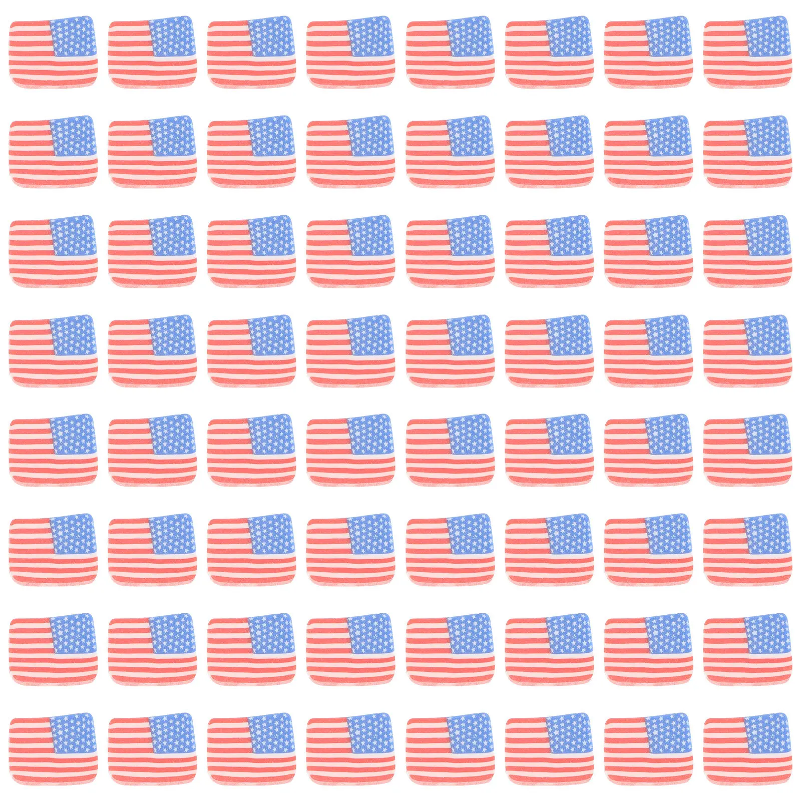 100 قطعة شريحة العلم فضفاضة الوطنية بوليمر كلاي ساحة خزر عازل DIY بها بنفسك مجوهرات سوار قلادة صنع العلم الأمريكي الحرفية #6