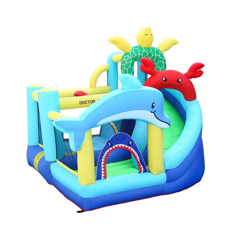 Party Inflatable Castle Jumper Castle Fashionable 420D+840D Oxford Fabric 3 Person Kids Use