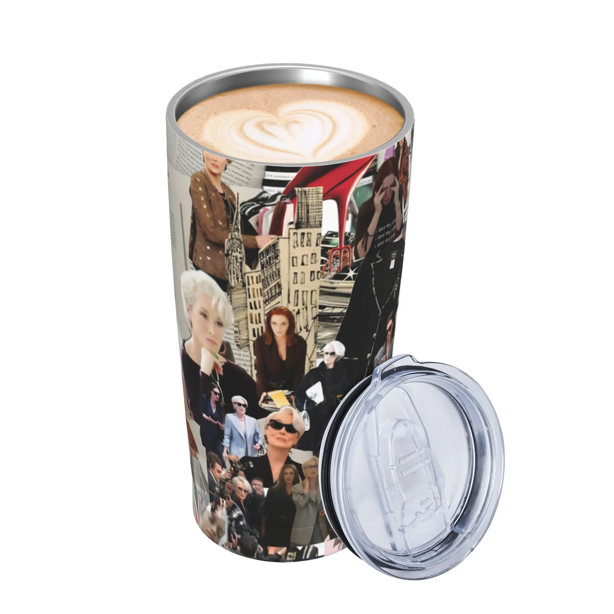 The Devil Wears Pradas 2 Moive Tumbler Vacuum Insulated  Coffee Cups Vacuum Flask Travel Outdoor Mug Hot Cold Drink 20oz