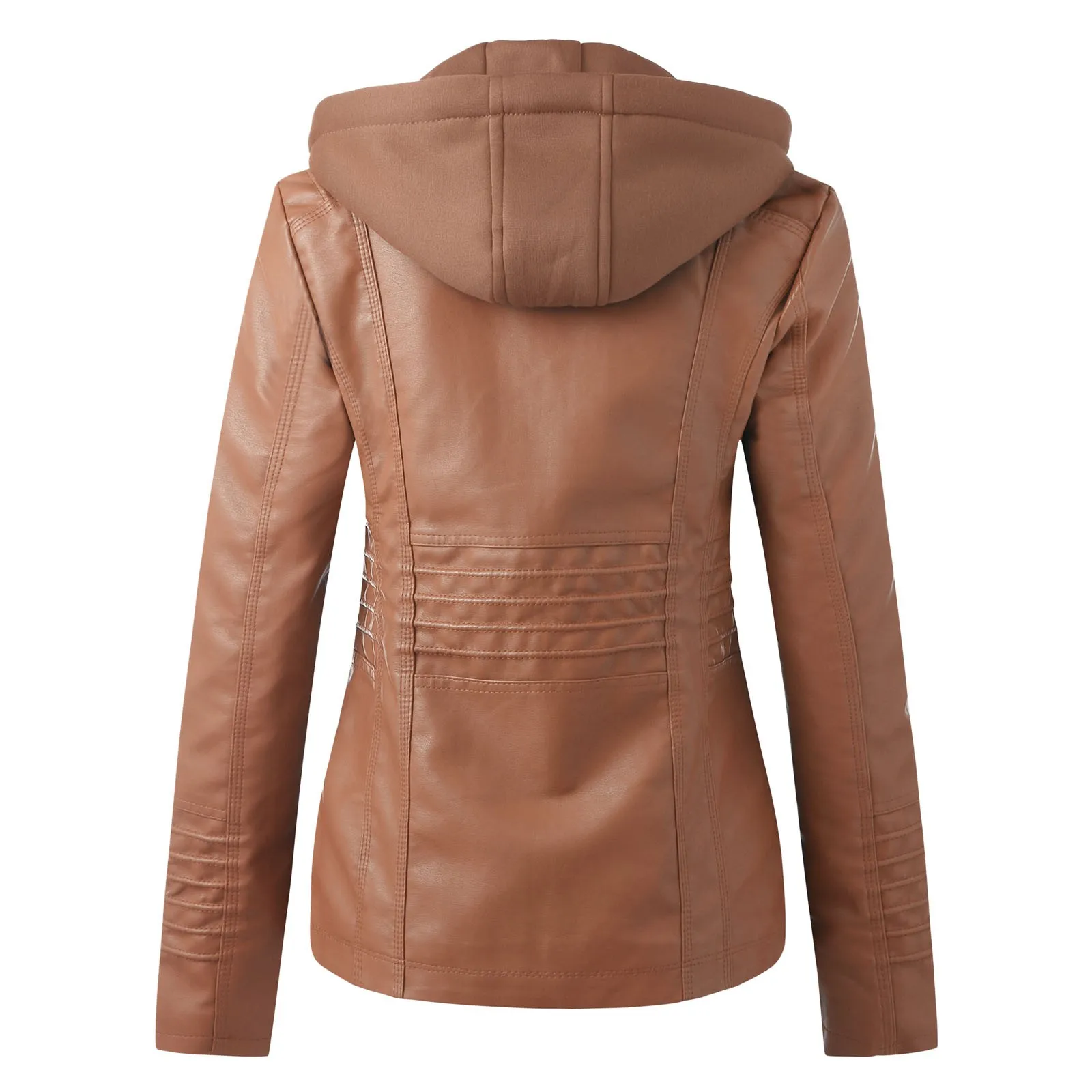 Winter Faux Leather Jacket Women Casual Basic Coats 2024 Ladies Basic Jackets Windproof Coats Female Ropa de Mujer