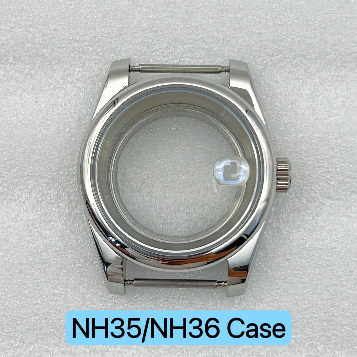 

36mm/39mm NH35 case round edge stainless steel sapphire glass for MOD Datejust NH34 NH35 NH36 movement watch modification parts