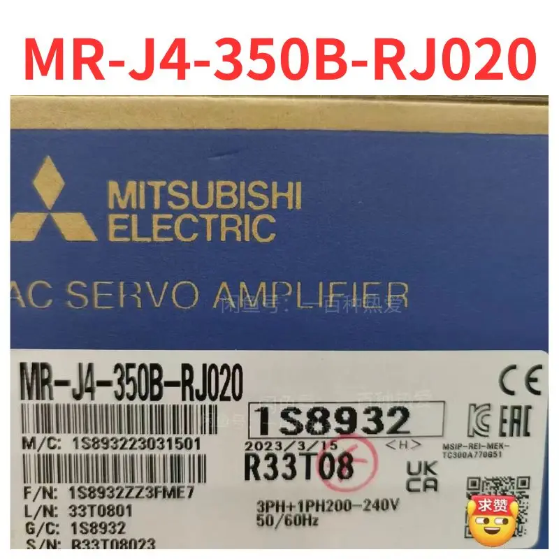 

Brand new MR-J4-350B-RJ020 Servo Driver