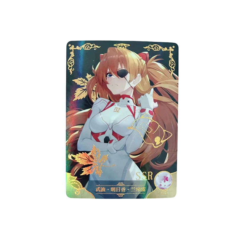 Dea storia Ayanami Rei Aqua Asuka benda Soryu personaggi Anime collezione abbronzante Flash Card Cartoon Toys regalo di natale