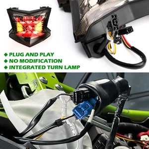 Motosiklet LED Arka Lambası arka fren Stop Lambası, Entegre Dönüş Sinyali flaşı, KAWASAKİ Z900, Eğer Z650 -, Z -, H2 -, NİNJA 650, 24, 2024 En çok satılan 12, z900 yok-no. 7