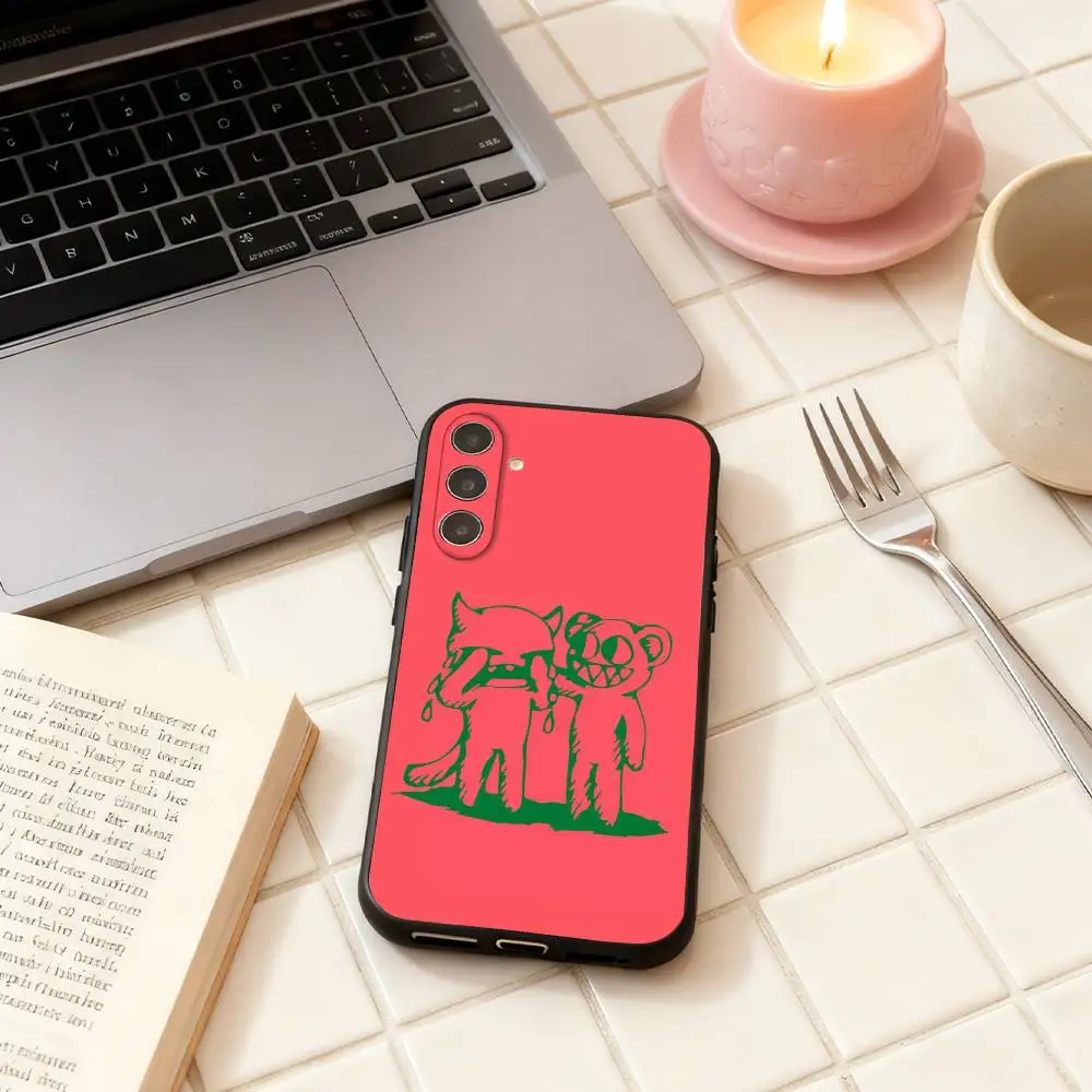 Funda de teléfono clásica R-Radiohead Rap Band para Samsung Galaxy A73,A72,A71,A70,A53,A52,A51, otros carcasa negra suave