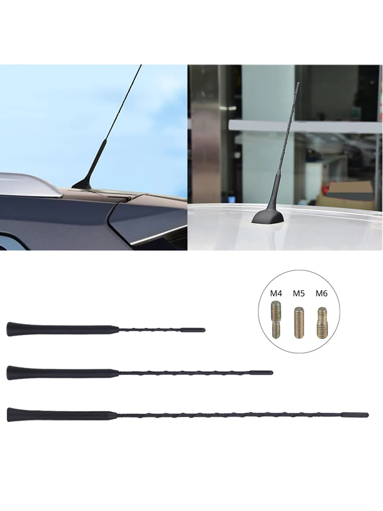 9/11/16-calowa antena samochodowa Antena biczowa M5 M6 Śruba Automatyczna antena radiowa Samochodowy maszt biczowy Do BMW Mazda Do Toyota Corolla Volkswagen — zdjęcie 2