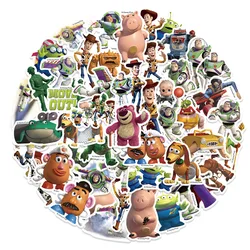 50PCS Disney Cartoon Toy Story Stickers Movie Anime Decal Skateboard Guitar Laptop Cute Kawaii Sticker Pack Kids Girl Boy Toys