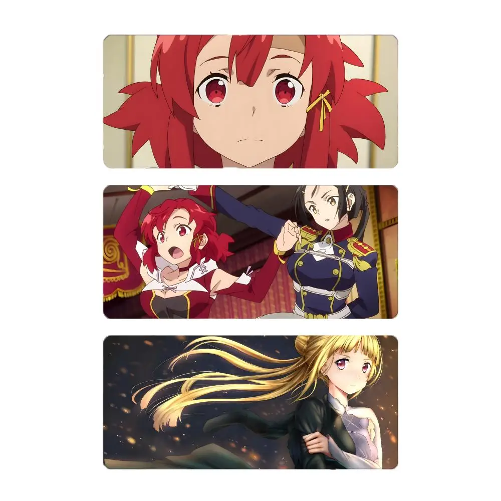 anime historic I-Izetta the Last Witch Mouse Pad Large Gaming Mousepad with Stitched Edges Thickened Desk Mat PC