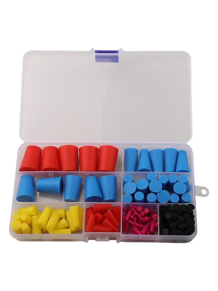 Tackle Your Project Needs with the 125PCS Silicone Rubber Tapered Set Perfect for Sealing Test Tubes Effectively