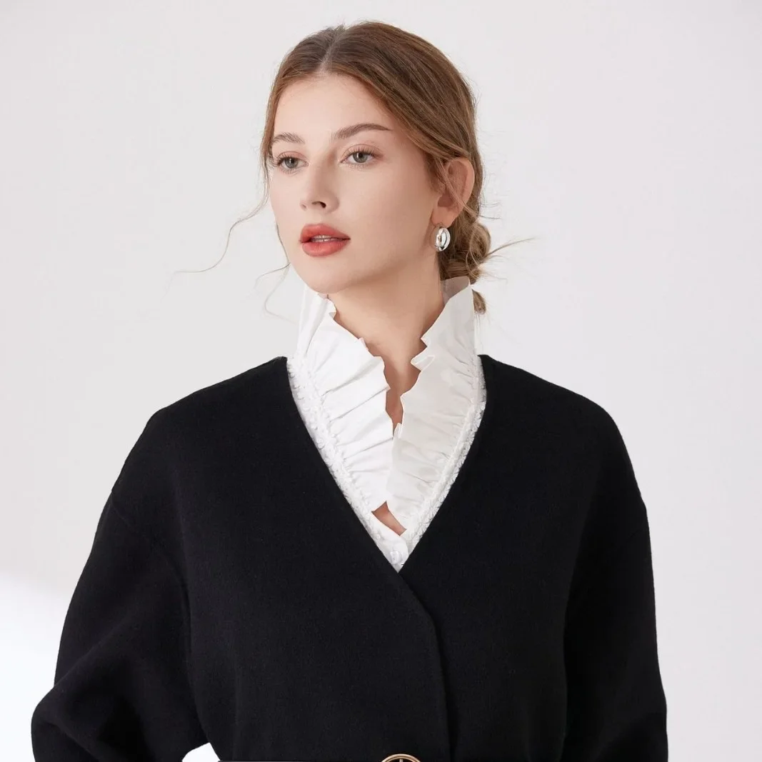 26V bouquet lotus leaf decoration fake collar autumn and winter with blouse fake collar cross-border