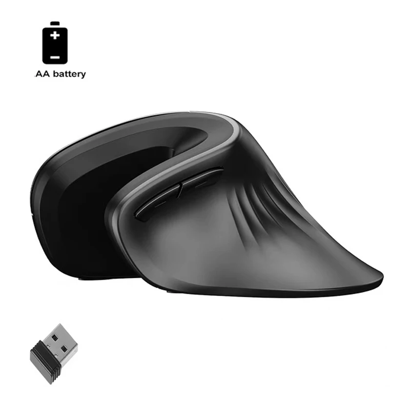 Warvank U2 ماوس لاسلكي عمودي مريح بصري مريح ماوس مكتب صامت DPI قابل للتعديل 800/1200/1600 للكمبيوتر المحمول #6