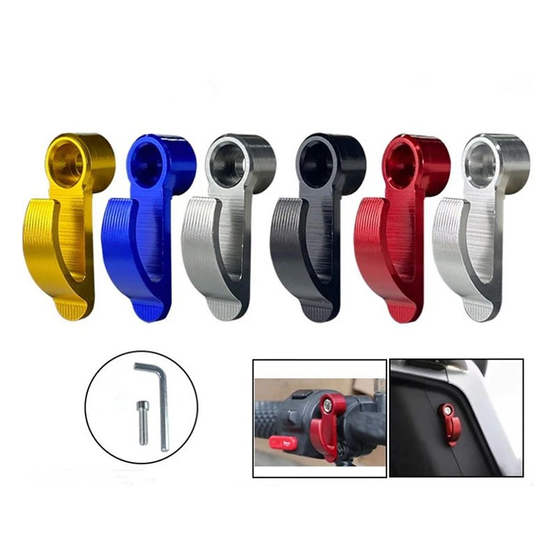 Universal CNC Aluminium Alloy Motorcycle Single Hole Hook Helmet Bag Carry Hook Holder For Bike Electric Scooter Motorcycle