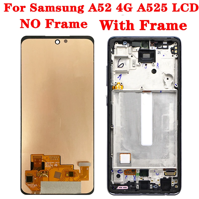 Imagem -04 - Qualidade Oled Lcd Touch Screen para Samsung A52 4g A525 Sm-a525b Sm-a525f Sm-a525f ds 65