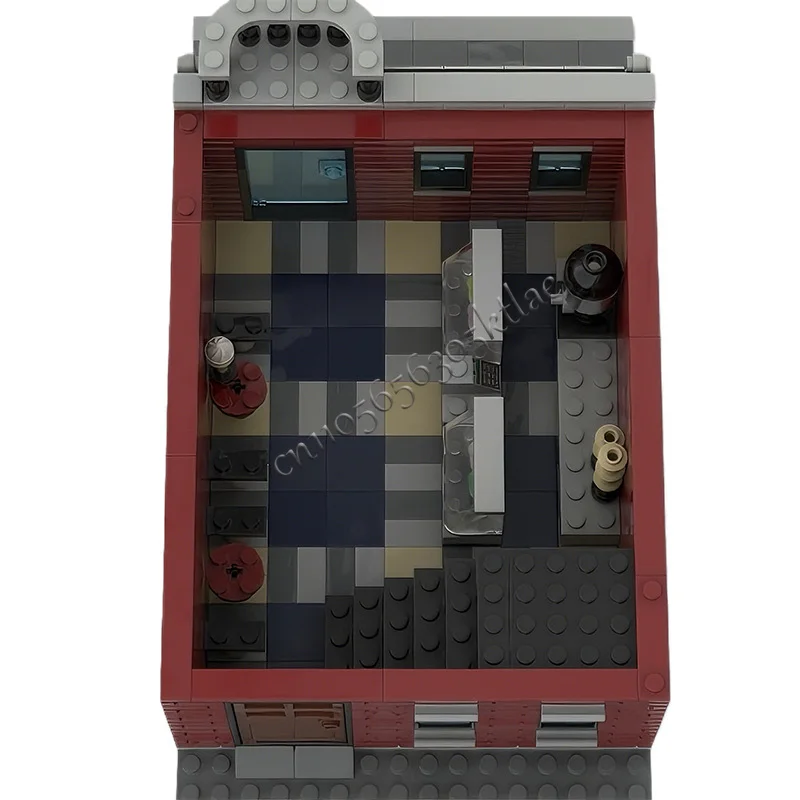 623 Pezzi Set di Costruzioni Modulare Personalizzabile MOC, Negozio di Gelati e Fabbrica, Design Creativo DIY, Giocattolo da Assemblare per Ragazzi