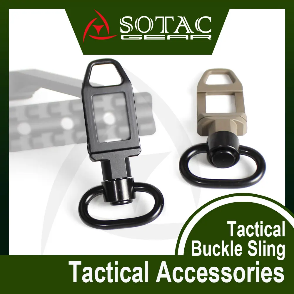 

SOTAC-Tactical QD Sling Swivel Buckle, Vertical Sling, Base Mount, 20mm, Keymod Rail Fit, Steel Button Accessories