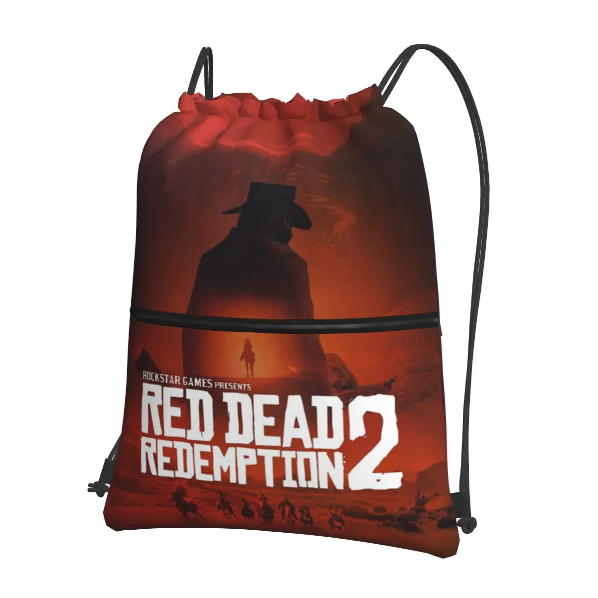 Sacs à dos Red Dead Redemption, sacs portables à cordon, sacs à chaussures, sacs à livres pour homme et femme, pour l'école