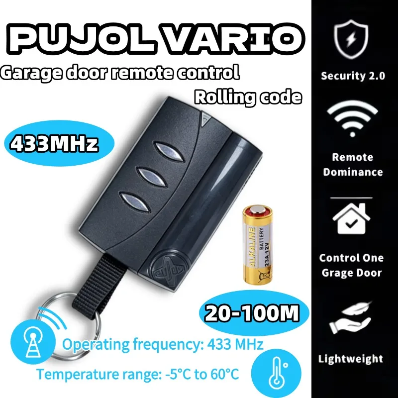 PUJOL VARIO Garage Door Remote Control 433.92mhz Only Compat