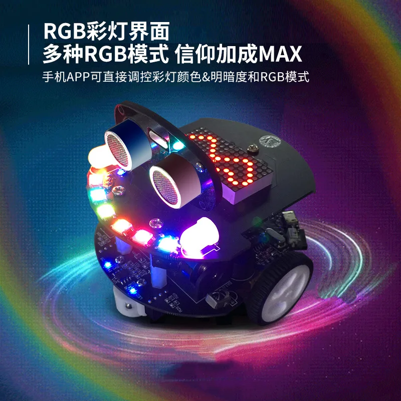 Programming robot, mobile APP graphics programming trolley artificial intelligence