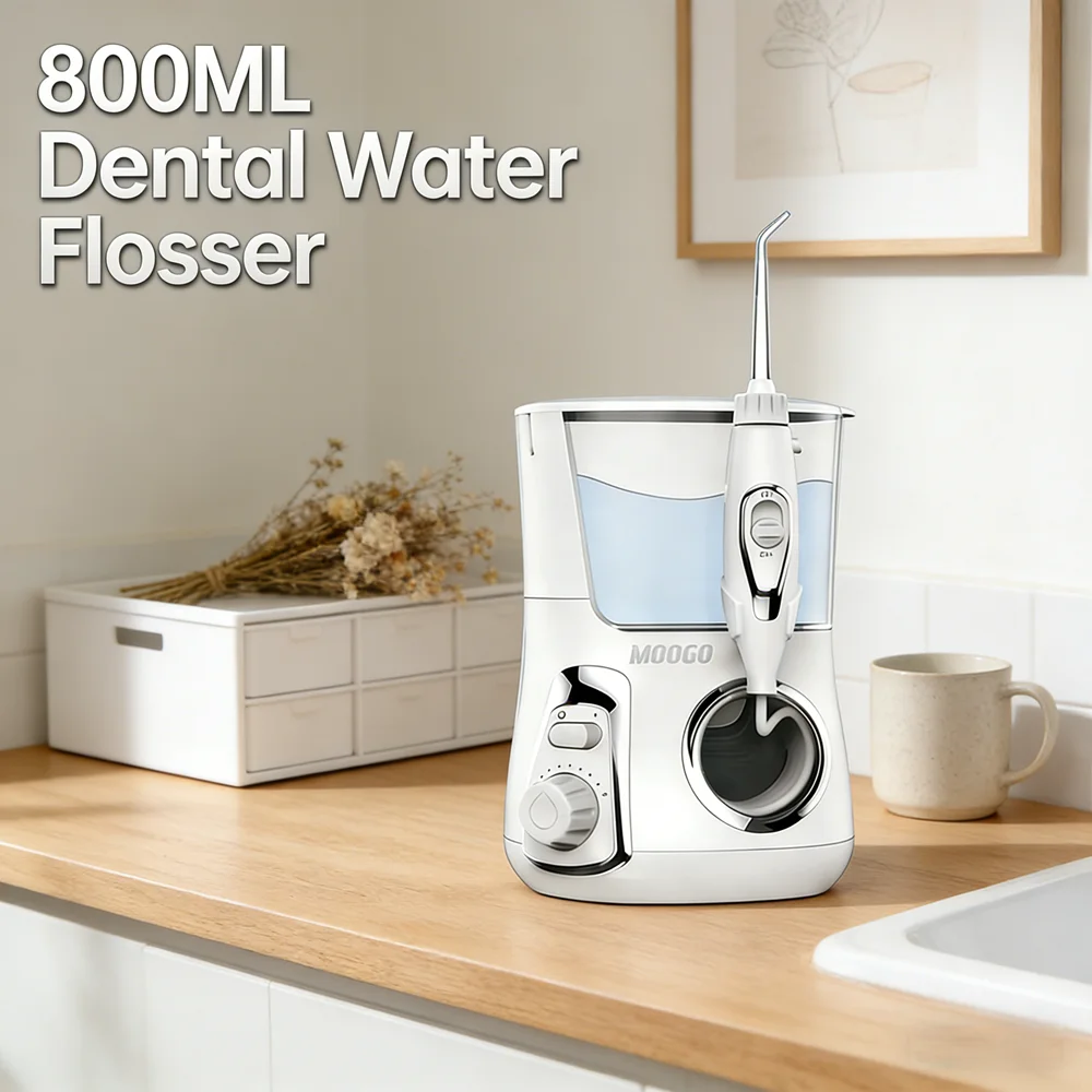 

10-режимный домашний стоматологический водоструйный ирригатор, настольное спа-устройство для ухода за полостью рта с 5 сменными насадками, профессиональное средство для чистки зубов