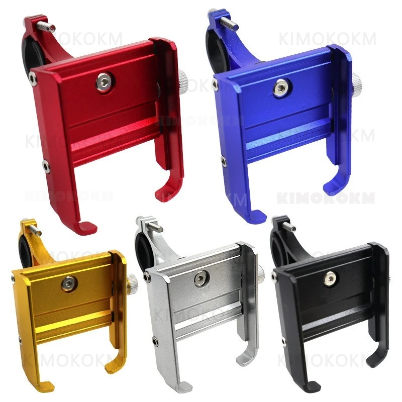 Motorcycle Modification Aluminum Alloy Electric Bike Shockproof Fixed Navigation Mobile Phone Holder Riding Equipment For Bicycl