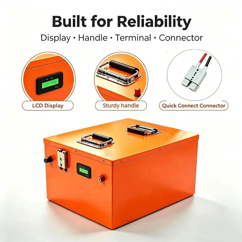 Waterproof 72V 100Ah 60Ah 150Ah 200Ah 250Ah 300Ah Lifepo4 Lithium Battery for 3KW-14KW Pallet Jacks Sightsee Bus golf cart