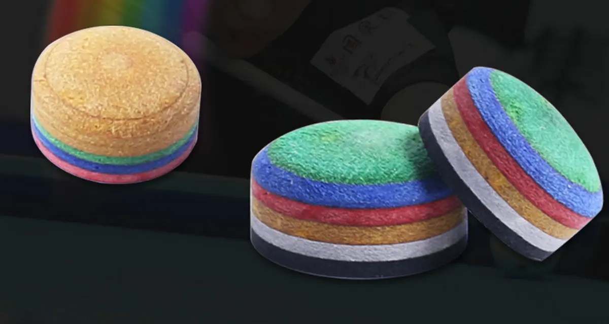 CUPPA Rainbow Billiards Pool Cue Tip 10.5/12/13mm  Multiple-Layers Hardness M