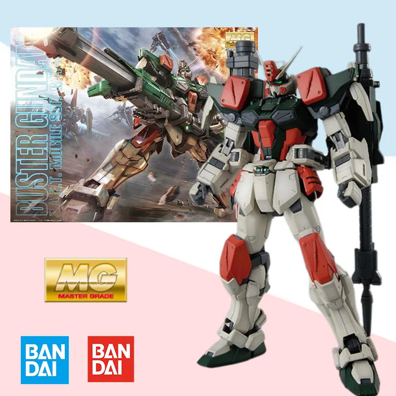 

Bandai Original box MG 1/100 MOBILE SUIT GAT-X103 BUSTER GUNDAM full Action Anime pvc model kit Assembly toy gift for kids