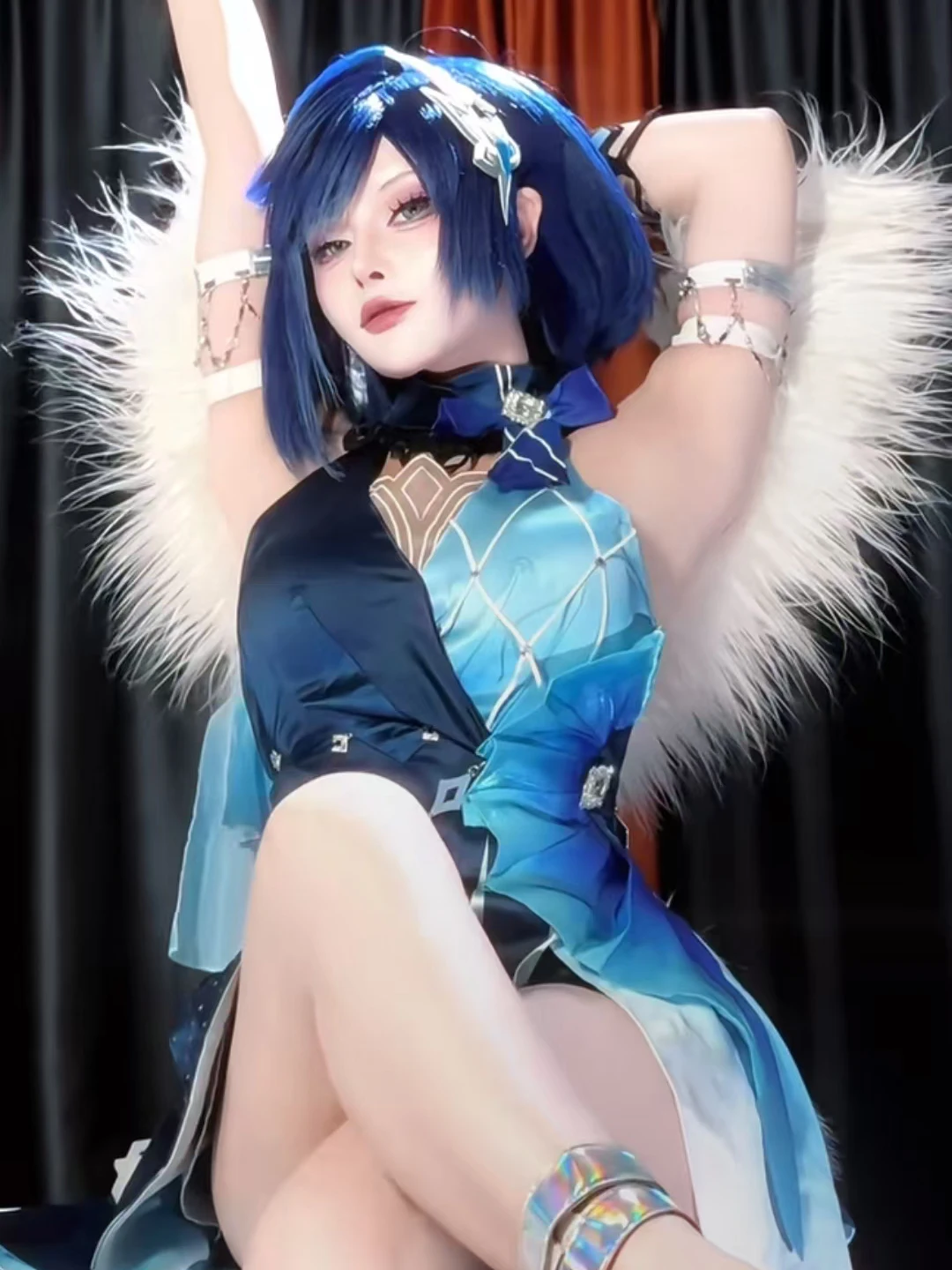 genin-impact-cosplay-costume-yelan-elegance-soiree-cosplay-femme-anime-jeu-costume-traditionnel-chinois-jeu-transfrontalier