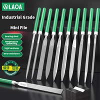 LAOA 6pcs/set&10pcs/set Mini File Set Small File Coarse Teeth Square File Half Round File Triangle File Polishing Tool