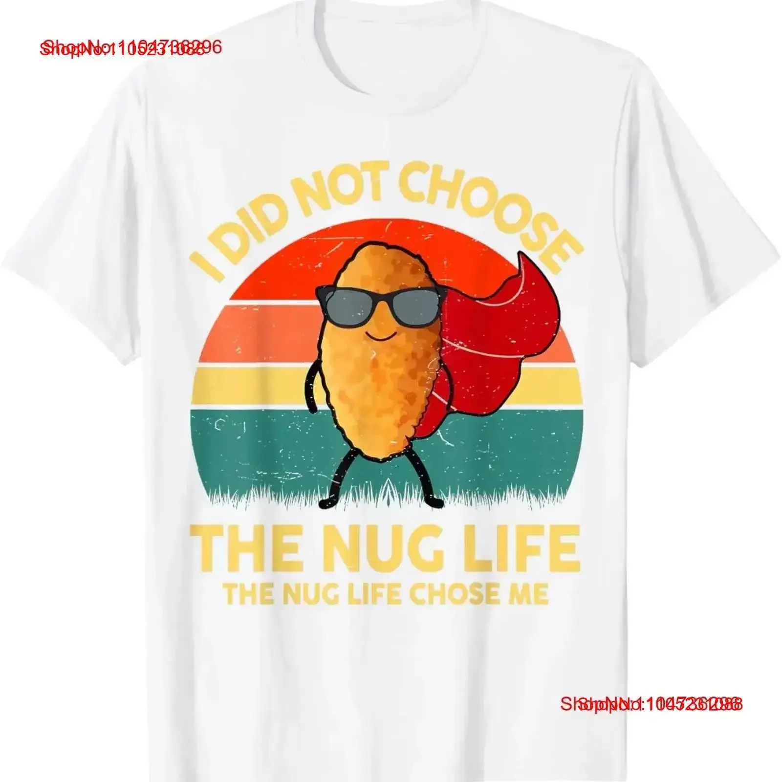 

Забавная футболка «Я люблю куриных наггетсов» Nug Life, винтажная стираная уличная одежда для мальчиков и малышей, универсальная мягкая винтажная одежда