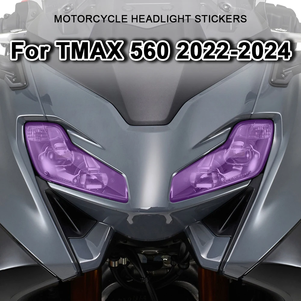 

Motorcycle Headlight Guard Sticker Transparent Head Light Decal Accessories For Yamaha TMAX 560 T Max 560 Tmax560 2022 2023 2024