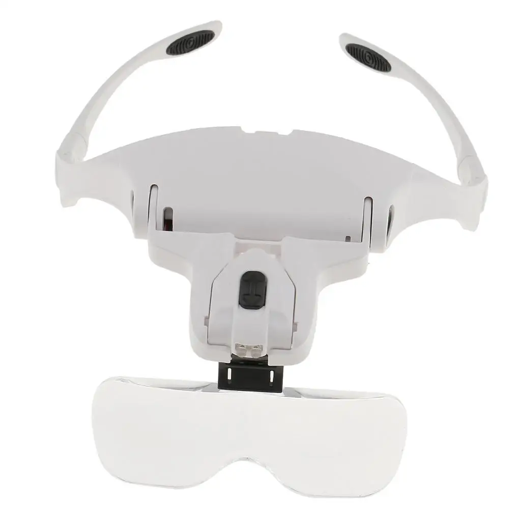 Magnifier Glasses with LED Rotatable Light for Tattoo Microblading Eyelash Extension Jewelry Appraisal