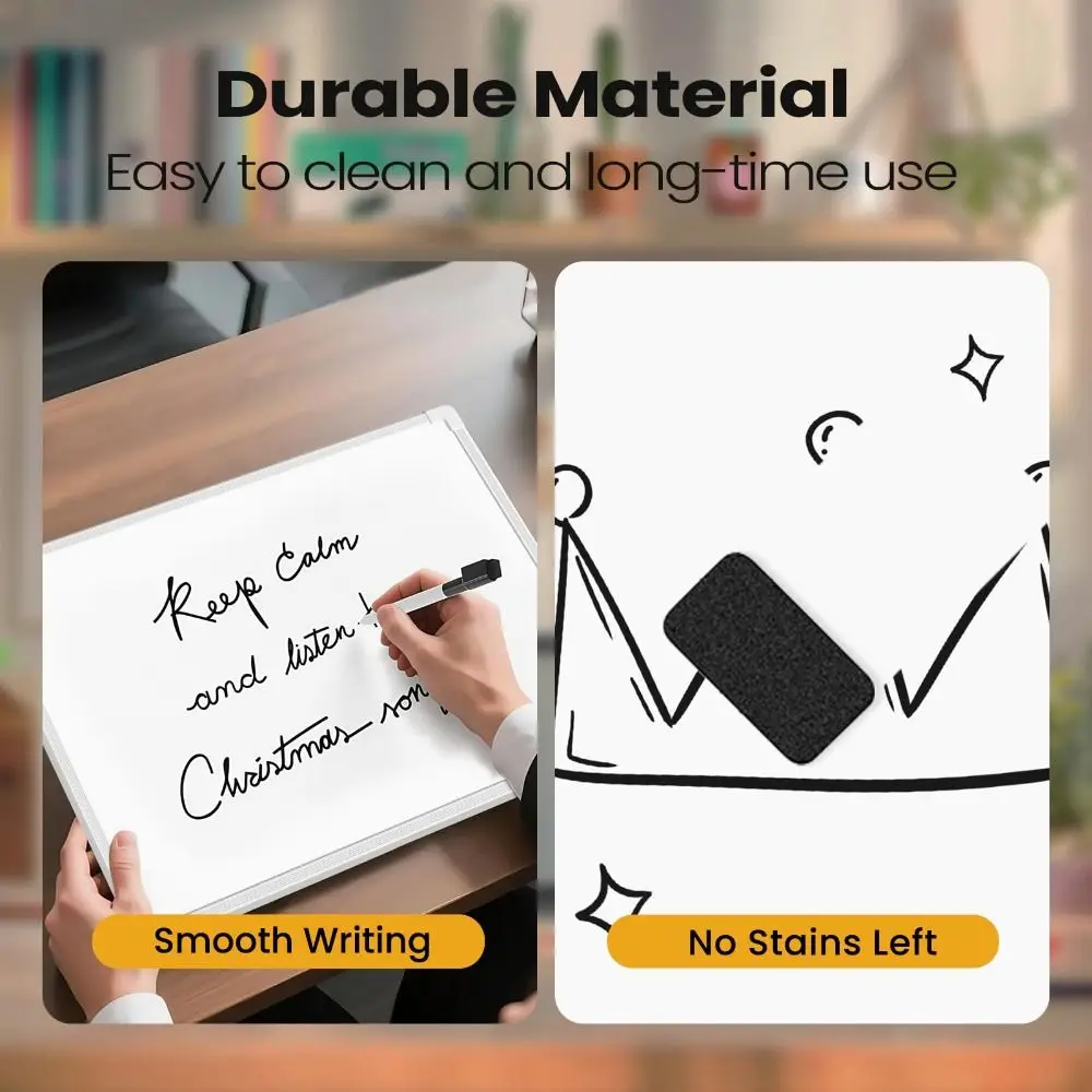with 3 Markers & 4 Magnets Dry Erase Board 16