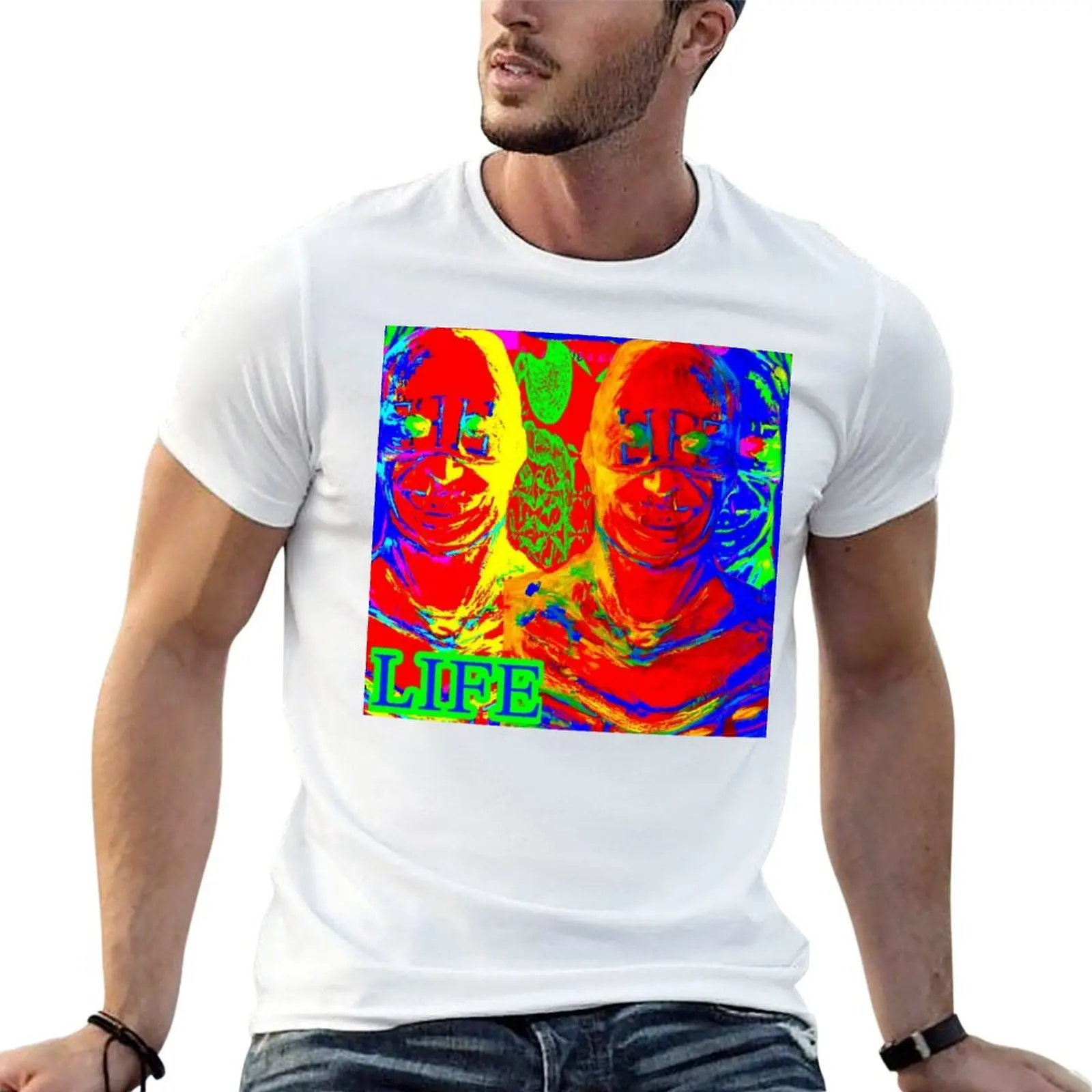 T-shirt Life-Cruelty Squad pour homme, t-shirts graphiques pour homme, t-shirts pour homme, pack de t-shirts blancs