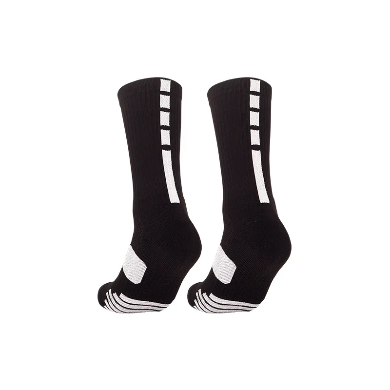 Мужские баскетбольные носки, высокие противоскользящие спортивные носки, дышащие летние носки со средней подушкой