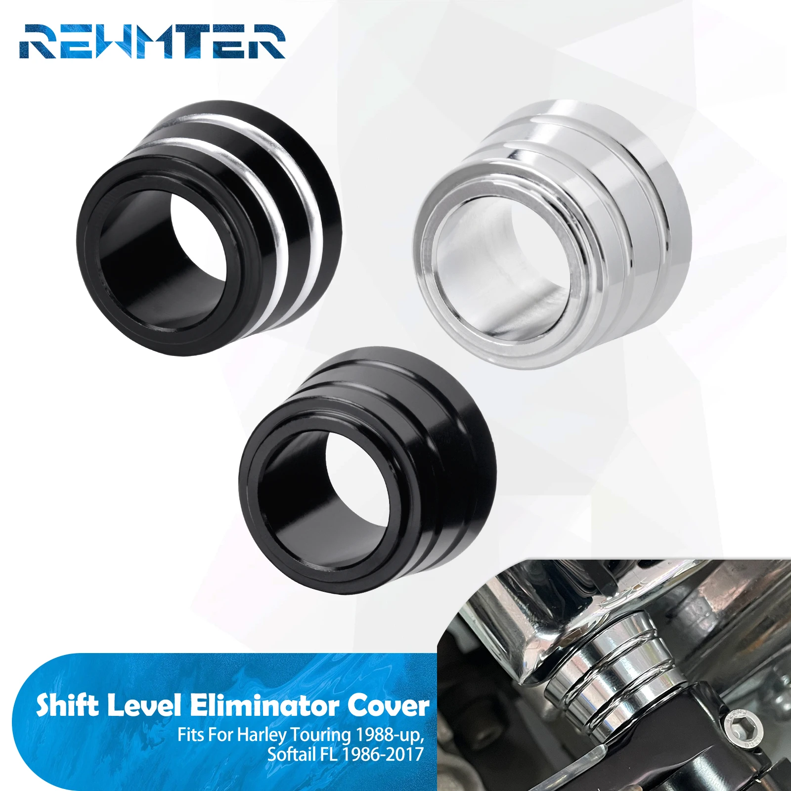 

Motorcycle Shifter Gear Level linker Cover Accessory For Harley Touring Road King Street Glide Trike 08-UP Softail FL 86-17