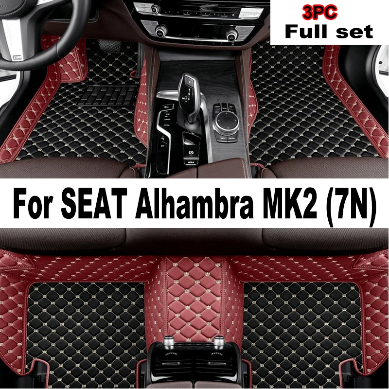 

Car Mats For SEAT Alhambra MK2 7N VW Volkswagen Sharan 2011~2020 Pad Carpets Set Leather Mat Auto Floor Rugs Car Accessories