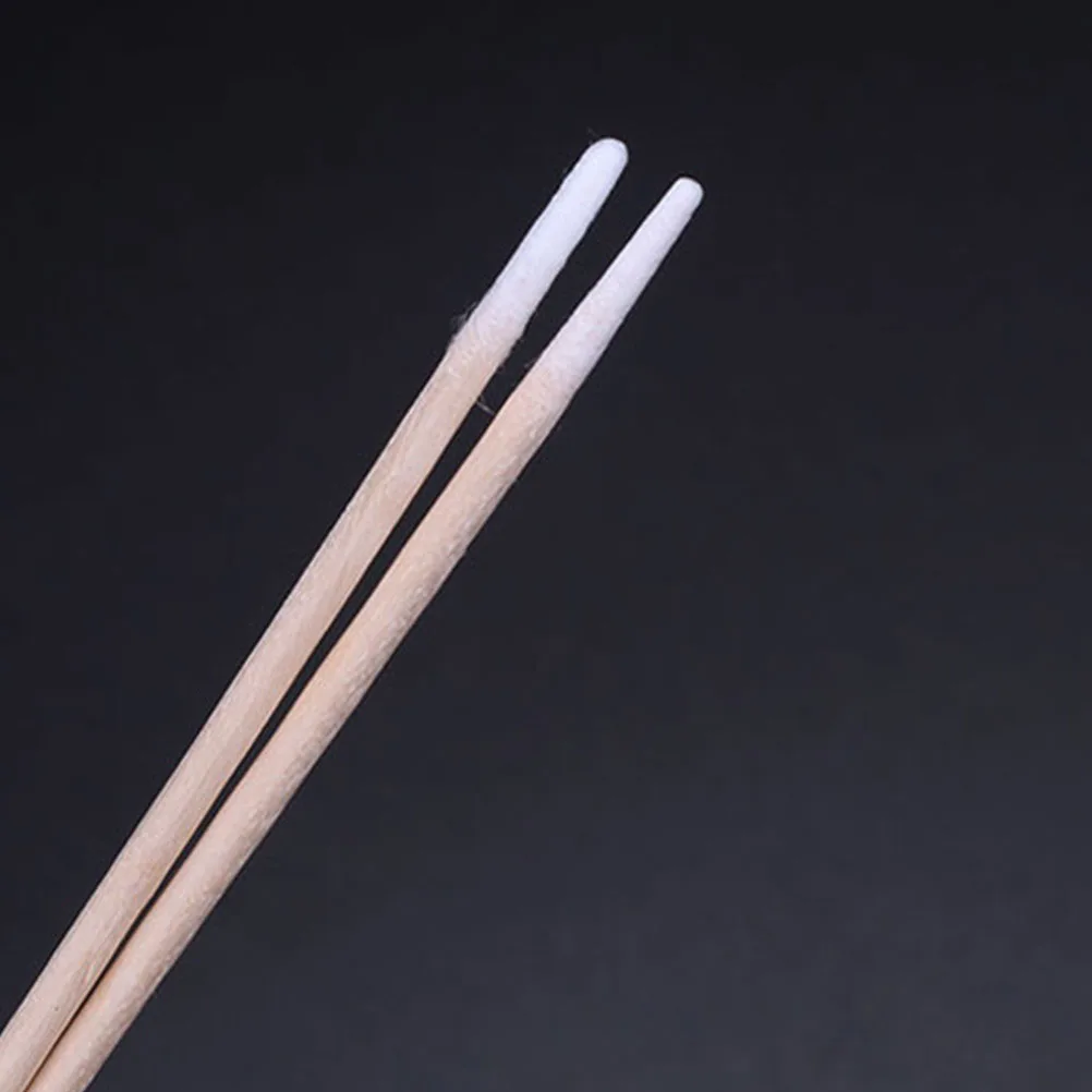 

Cotton Swabs 6 Packs Disposable Wood Sticks Eyelash Extension Nail Art Crafting Safe Sanitary Makeup Tools Cleaning Dust Small
