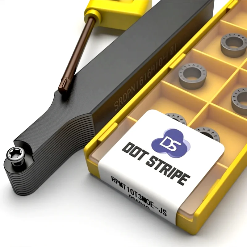 SRDPN1010H10 SRDPN1212H10 SRDPN1616H10 portaherramientas de torneado barra perforadora CNC portaherramientas externo RPMT10T3MO RPMW R5 inserto de torneado