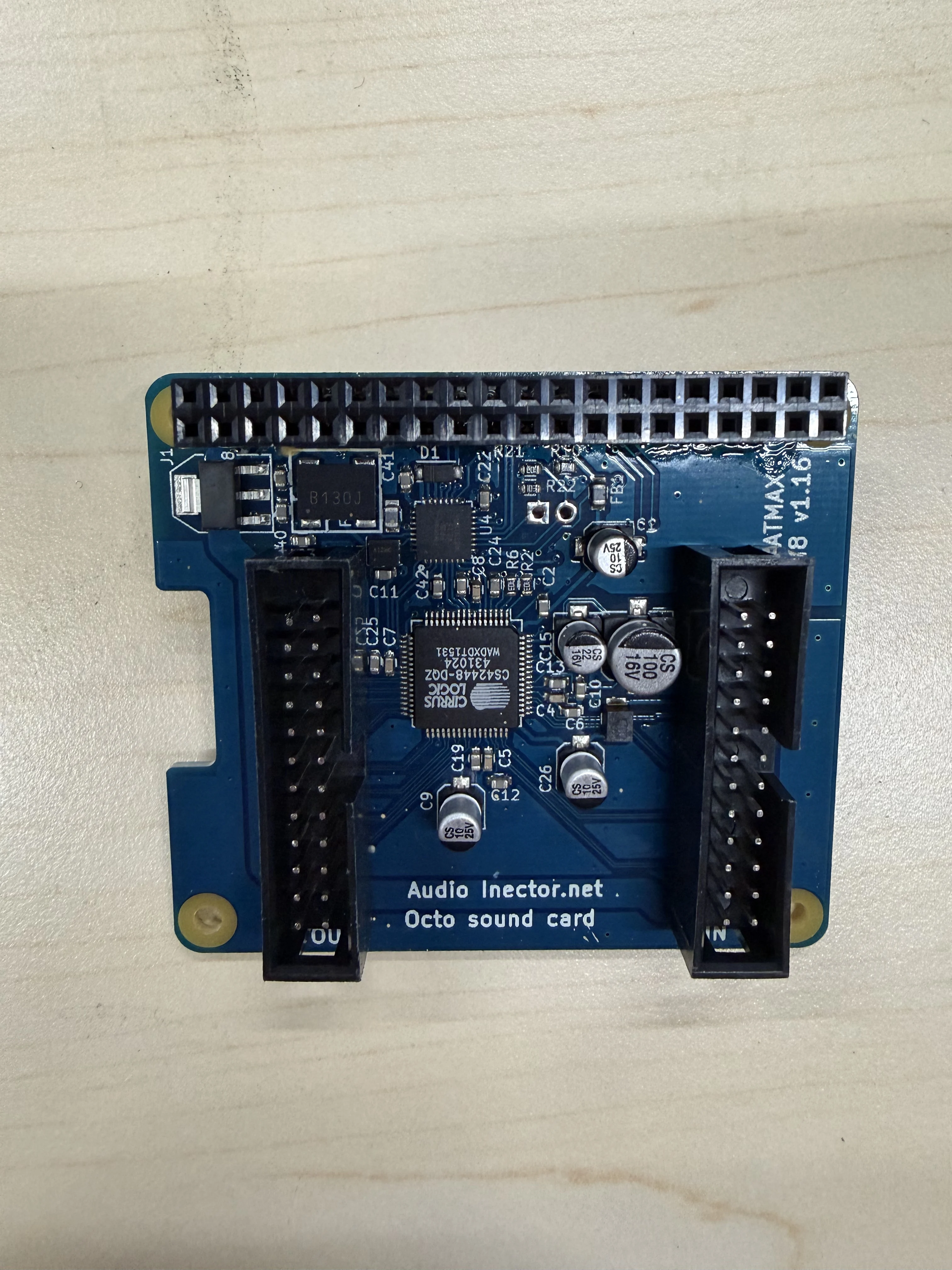 Audio Injector OCTO 8 Channel Sound Card for Raspberry Pi HIFI DAC HAT HIFI DAC Audio Card Expansion Board for Raspberry Pi - view 6