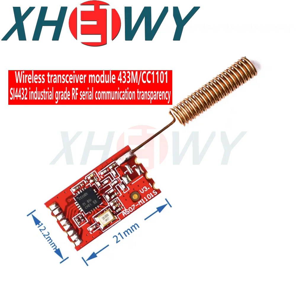 

Wireless module 433M/CC1101/Data transmission/Transceiver/Class SI4432 Industrial grade RF serial communication transparent tran