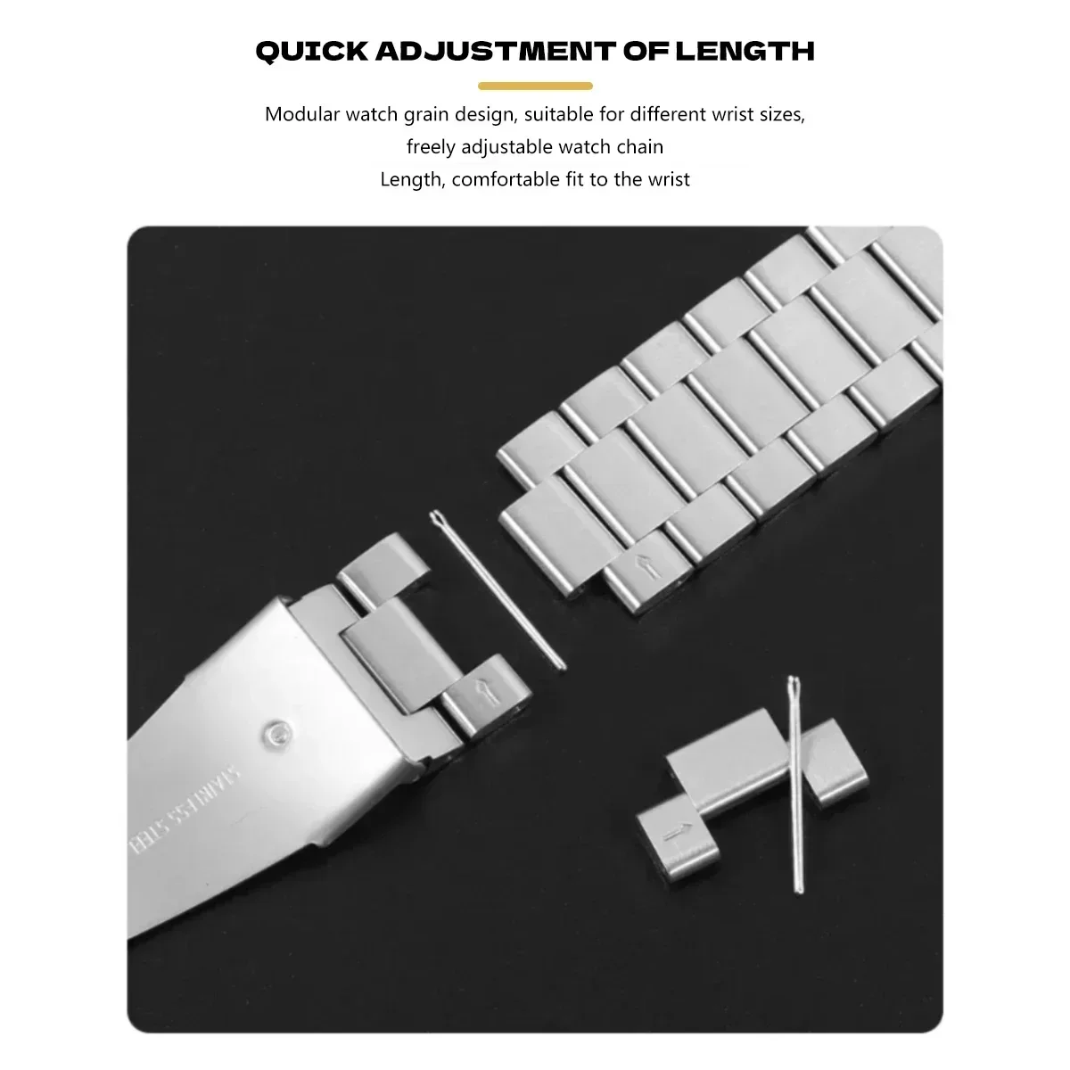 لا فجوات سريعة تناسب الفولاذ المقاوم للصدأ حزام لساعة سامسونج جالاكسي 6 الكلاسيكية 43 47 مللي متر ل Galaxy7 6 5 4 44 40 مللي متر 5 برو 45 مللي متر سوار