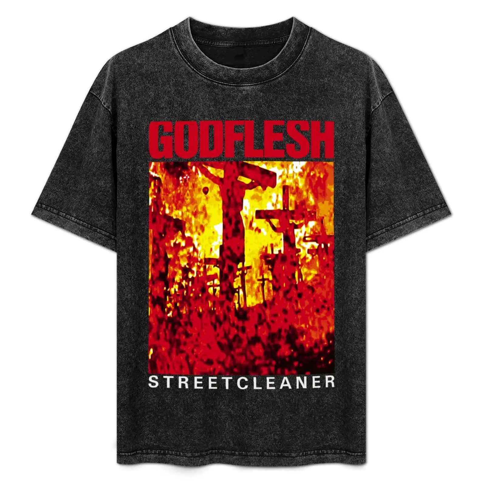 

Streetcleaner T-Shirt Basic Solid Color Casual Tee Shirt